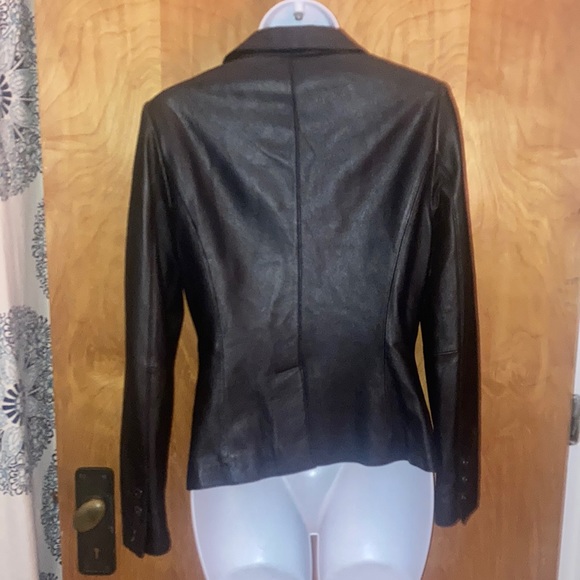 Ted Baker London Black Leather Jacket - Picture 4 of 9